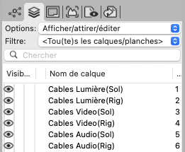 Classes Calques Vectorworks